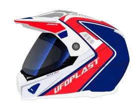 ufo-aries-xl-kask-offroad-dual-tourer-z-szyba-bialy-czerwony-niebieski-2024