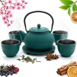 czajnik-imbryk-zeliwny-15l-zaparzacz-satlowy-zestaw-4x-czarki-i-podkladka