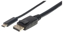 manhattan-152471-adapter-kablowy-1-m-usb-type-c-displayport-czarny
