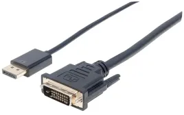 manhattan-152136-adapter-kablowy-3-m-displayport-dvi-d-czarny