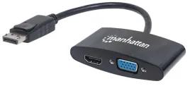 manhattan-152587-adapter-kablowy-016-m-displayport-hdmi-vga-czarny
