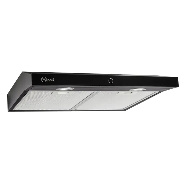 Okap/Pochłaniacz 50cm CZARNY kuchenny Modo Slim- Panel dotykowy podszafkowy