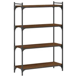 regal-na-ksiazki-brazowy-dab-80-x-30-x-120-cm-z-metalowa-rama