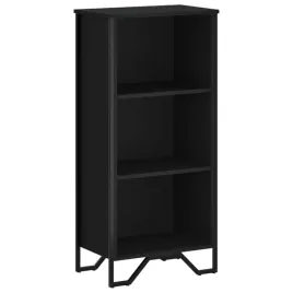 regal-na-ksiazki-czarny-50-x-31-x-106-cm-z-metalowymi-nozkami