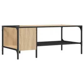 stolik-kawowy-z-polka-kolor-dab-sonoma-100x51x40-cm