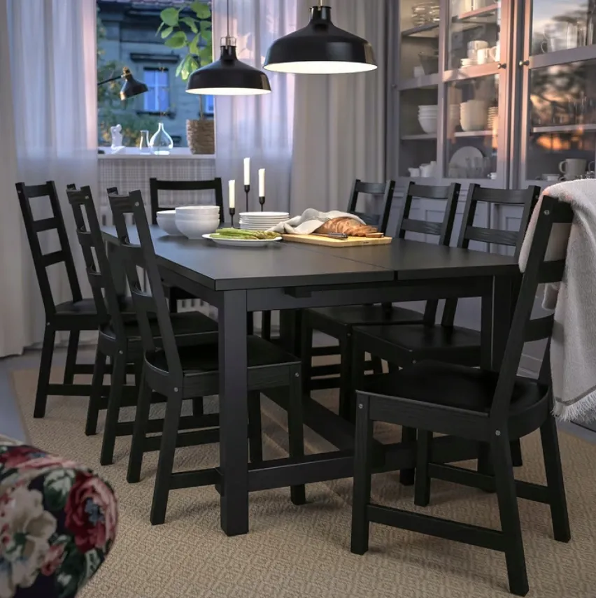 ikea-nordviken-krzeslo-czarny