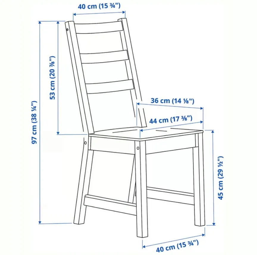 ikea-nordviken-krzeslo-czarny