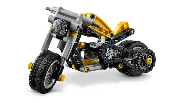 lego-technic-42225-zolty-motocykl-stan-nowy