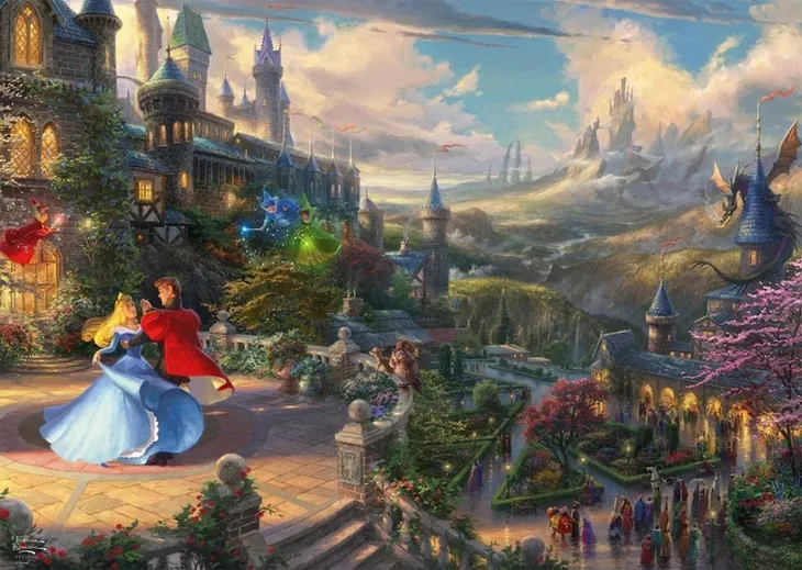 schmidt-spiele-thomas-kinkade-studios-disney-dreams-collections-sleep