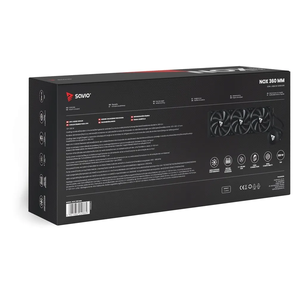 savio-chlodzenie-wodne-cpu-360-mm-nox-stan-nowy