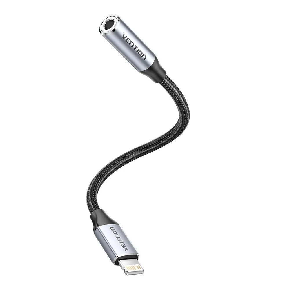 adapter-lightning-meski-do-3-5mm-jack-vention-01m-czarny-stan-nowy