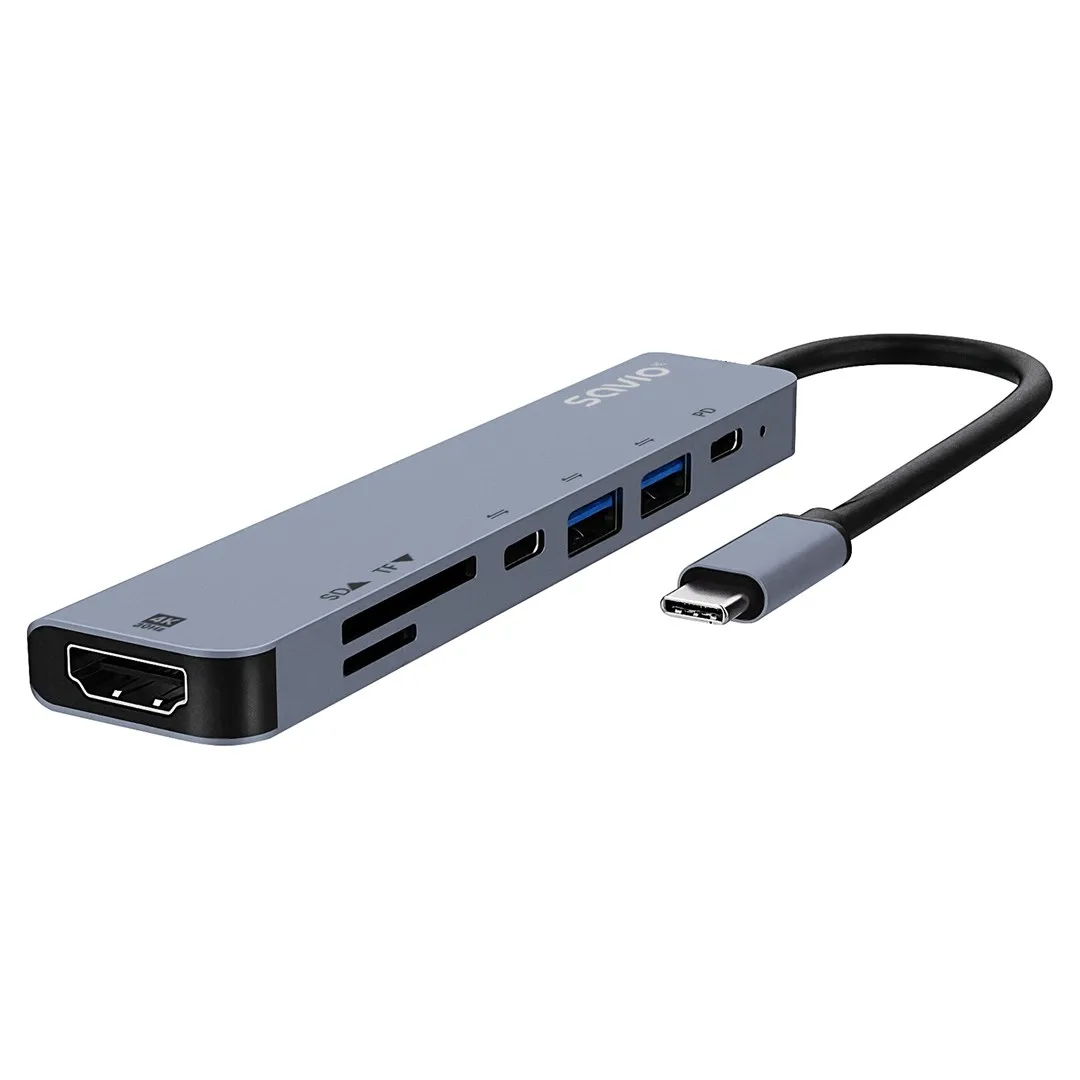 savio-hub-usb-c-7-w-1-ak-82