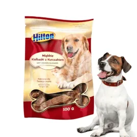 przysmaki-smakolyki-dla-psa-miekkie-kielbaski-z-kurczakiem-hilton-100g