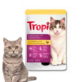 tropi-mokra-karma-dla-kota-z-drobiem-w-sosie-pelnoporcjowa-saszetka-100g