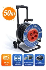 przedluzacz-bebnowy-50-m-3x25-mm-na-wozku-z-uchwytem-4-gniazda