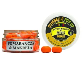 dumbells-fluo-pop-up-8mm-pomarancza-and-makrela-minis