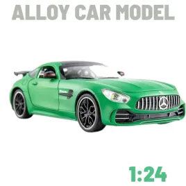 metalowy-model-samochodu-mercedes-benz-amg-gtr-zielony-1-24-prezent
