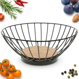 koszyk-patera-na-owoce-warzywa-czarny-metalowo-drewniany-28-cm