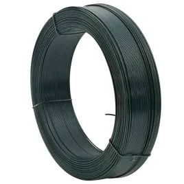 czarno-zielony-drut-stalowy-z-powloka-pvc-250-m-srednica-09-14-mm