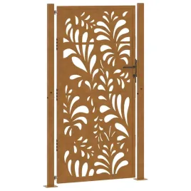 brama-ogrodowa-100x175-cm-stal-nierdzewna-wzor-fali