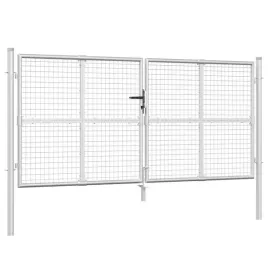 brama-ogrodowa-z-siatki-srebrna-300x125-cm-ocynkowana-stal