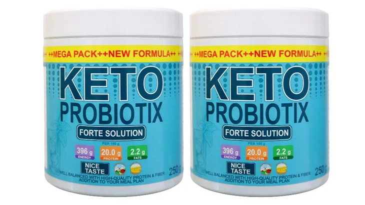 2x Keto Probiotix - MEGA PACK 250G - Wspomaga odchudzanie - 2x 250g