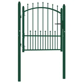 furtka-ogrodzeniowa-zielona-102-x-150-cm-stal-malowana-proszkowo