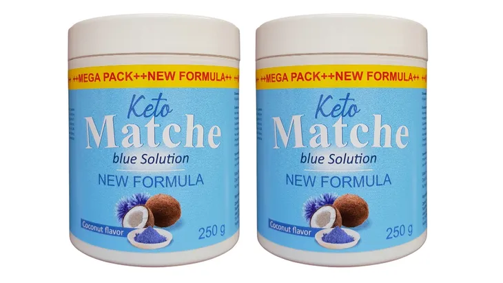 2x Keto Matche Blue - MEGA PACK 250G - Wspomaga odchudzanie - 2x 250g