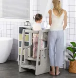 regulowany-podest-dla-malucha-2w1-szary-stan-nowy