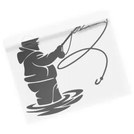 naklejka-na-auto-wedkarz-z-wedka-river-life-spinning-ryba
