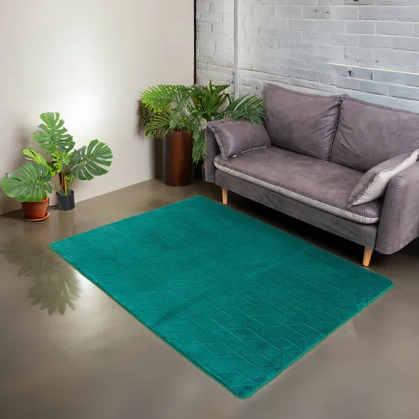 miekki-dywan-strado-rabbit-3d-140x200-bottlegreen-szerokosc-140-cm