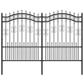 ogrodzenie-ogrodowe-kampen-z-wlocznia-czarne-240x150-cm-stalowe