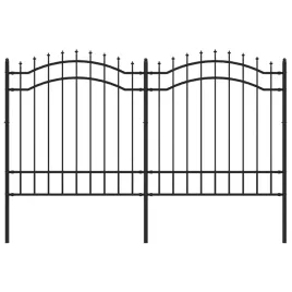 ogrodzenie-ogrodowe-woerden-z-wlocznia-czarne-240x125-cm-stalowe