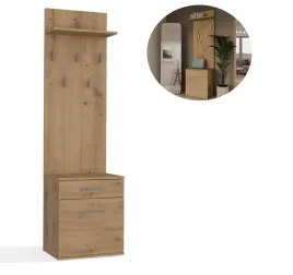 nowoczesny-wieszak-do-przedpokoju-szafka-na-buty-dab-artisan