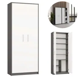 nowoczesna-szafa-regal-antracyt-biel-do-salonu-biura-sypialni-35x74x180