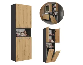 nowoczesny-slupek-lazienkowy-30x60x174-szafka-z-dwoma-koszami-antracyt-dab