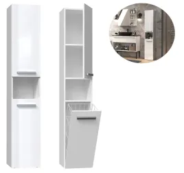 praktyczny-slupek-lazienkowy-30x31x174-szafka-regal-z-koszem-bialy-polysk