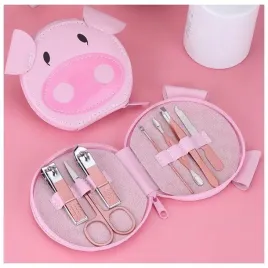 zestaw-akcesoriow-do-manicure-w-etui-rozowa-swinka-7w1-ak07