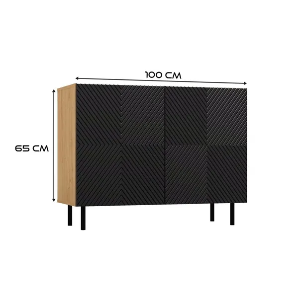 komoda-kama-2d-artisan-czarny-szerokosc-mebla-100-cm