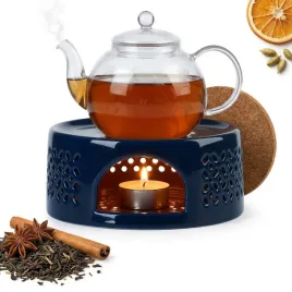 podgrzewacz-ceramiczny-na-swieczki-tea-light-o14-cm-granatowy-do-dzbanka