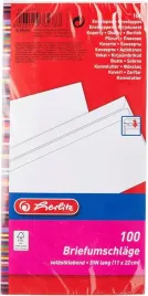 koperty-herlitz-din-w-dlugim-formacie-samoprzylepne-100-sztuk-biale