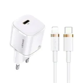 usams-ladowarka-sieciowa-1x-usb-c-t36-mini-20w-kabel-usb-c-lightning-bial