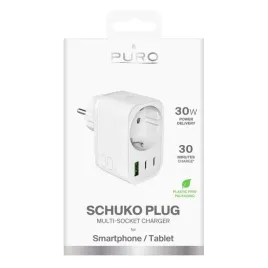 ladowarka-puro-30w-power-delivery-z-gniazdem-schuko-2x-usb-c-usb-a-bial
