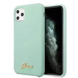 guess-guhcn65lslmgg-iphone-11-pro-max-zielony-green-hard-case-silicone-vint