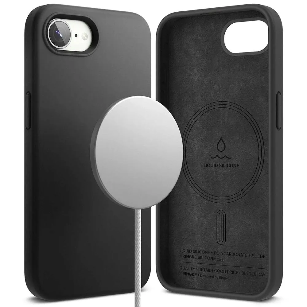 etui-ringke-silicone-magnetic-magsafe-do-iphone-16e-black-ringke