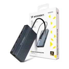 hub-usb-c-14w1-wozinsky-wds03y5s-3x-4k-hdmi-dp-100w-pd-szary-wozinsky