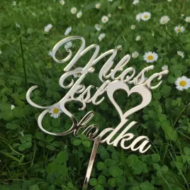 topper-z-plexy-lustrzanej-milosc-jest-slodka