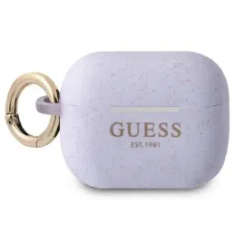 guess-guapsggeu-airpods-pro-cover-purpurowy-purple-silicone-glitter-guess