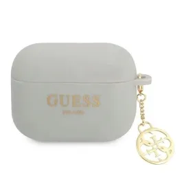 guess-guaplsc4eg-airpods-pro-cover-szary-grey-silicone-charm-4g-collection