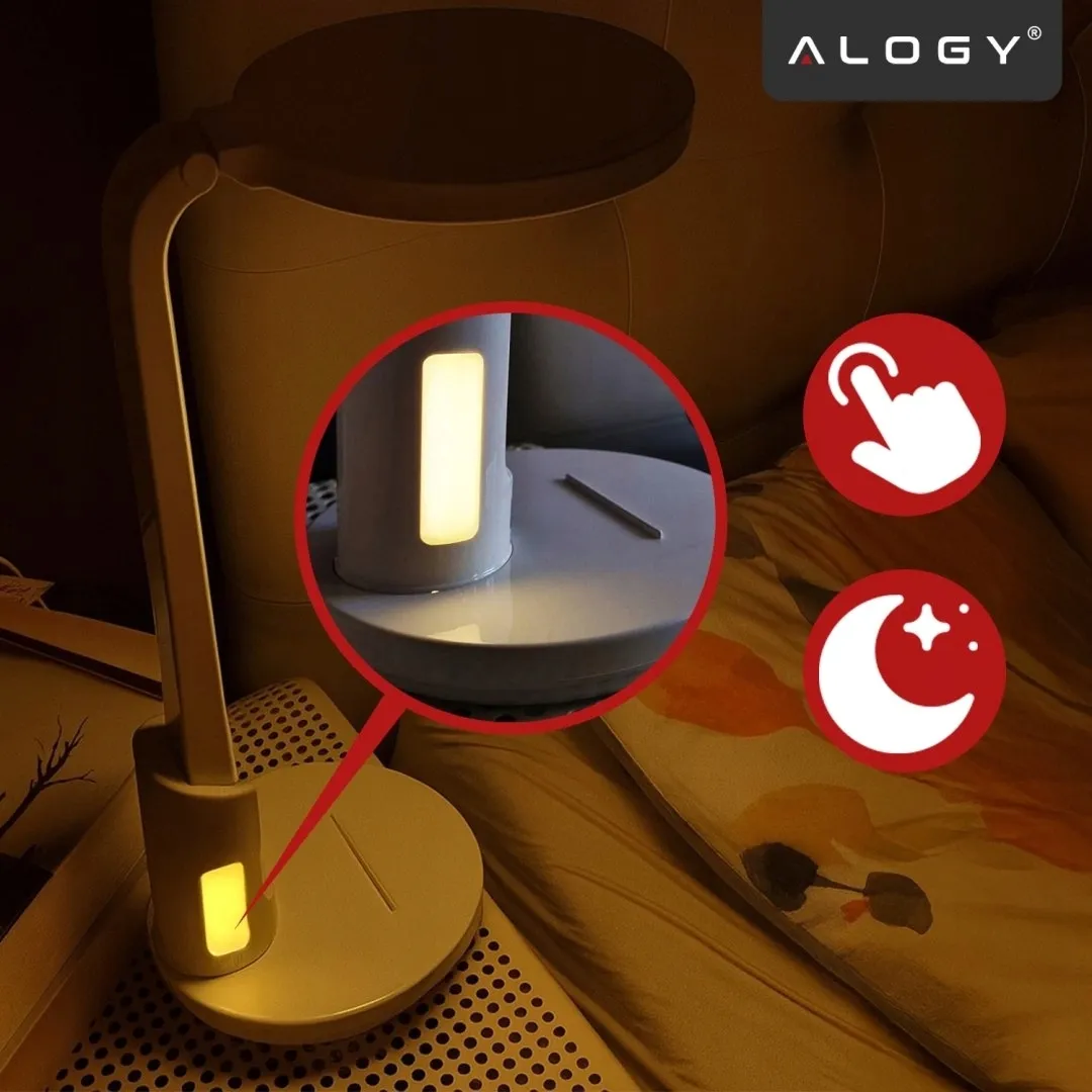 lampka-biurkowa-nocna-led-akumulator-6000-mah-regulacja-swiatla-i-trybow-stan-nowy